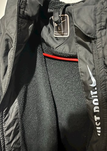 Nike Siyah Fermuarlı Unisex Yağmurluk - Görsel 5