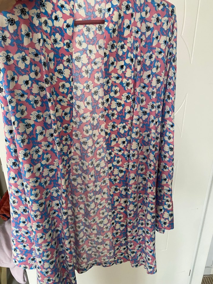 Bohem Uzun Kollu Bağcıklı Uzun Kimono - Görsel 2