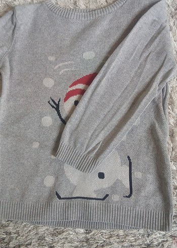 Gri Örgü Erkek Çocuk Kazak - Görsel 2