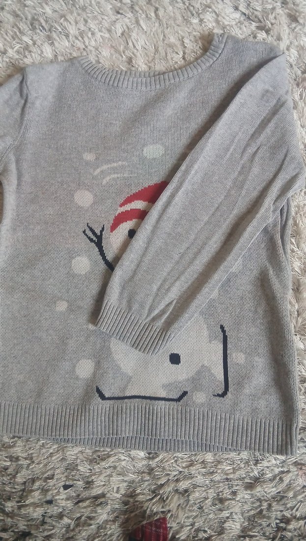 Gri Örgü Erkek Çocuk Kazak - Görsel 2