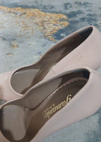 Bej Stiletto Topuklu Klasik Kadın Ayakkabı - Görsel 3