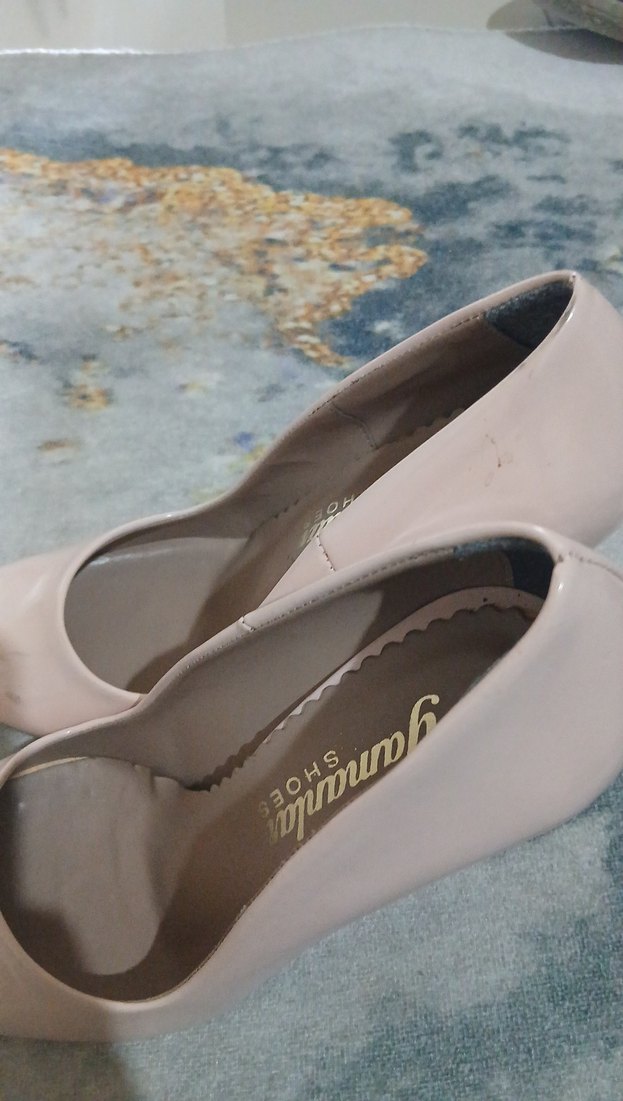 Bej Stiletto Topuklu Klasik Kadın Ayakkabı - Görsel 3