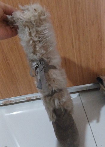 Bej Süet, Kürklü Yüksek Topuklu Kadın Çizme - Görsel 2