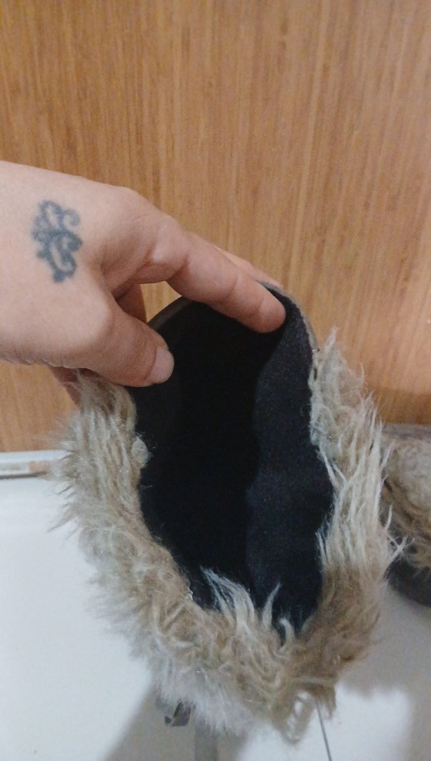 Bej Süet, Kürklü Yüksek Topuklu Kadın Çizme - Görsel 3