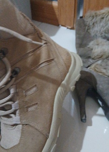 Bej Bağcıklı Erkek Kauçuk Bot - Görsel 4