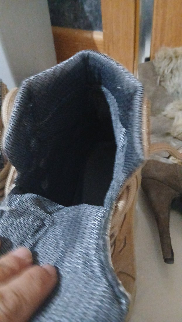 Bej Bağcıklı Erkek Kauçuk Bot - Görsel 3