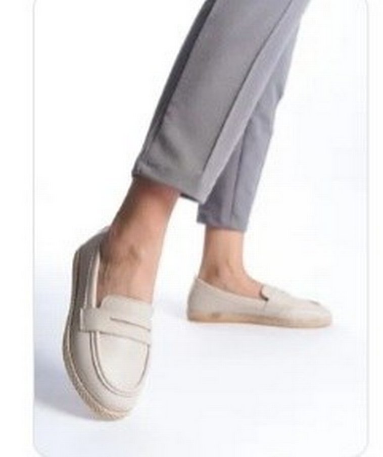 Bej Düz Taban Kadın Espadril - Görsel 3