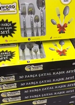 Beden 30 parça çata kaşık seti