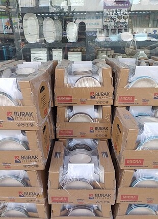 Burak ithalat 24 parça seramiktabak set 
