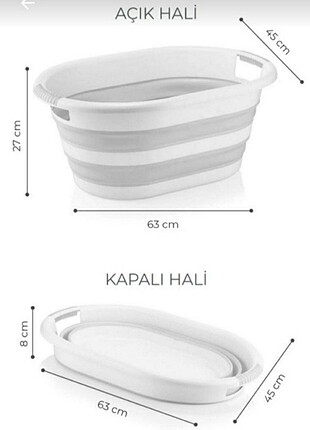 Beden Renk Bee home katalanır çamaşır sepeti