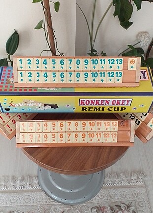  Beden star okey ahşap konken okey takımı