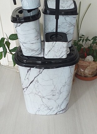 elif plastik 5 parça banyo seti 