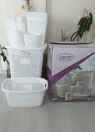  Beden violet 6 parça banyo seti