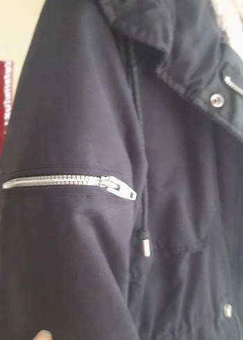 s Beden Kürk Detaylı Gri Kadın Mont