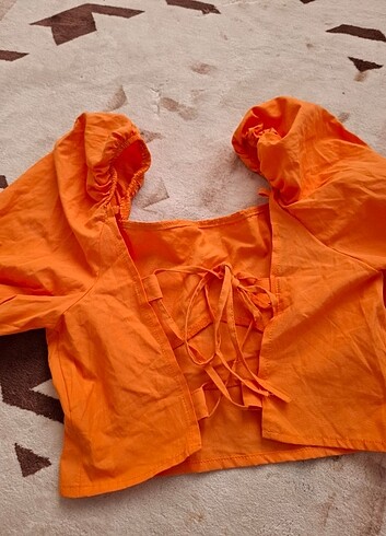 m Beden Kadın crop bluz