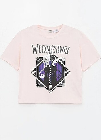 Pembe wednesday tişört