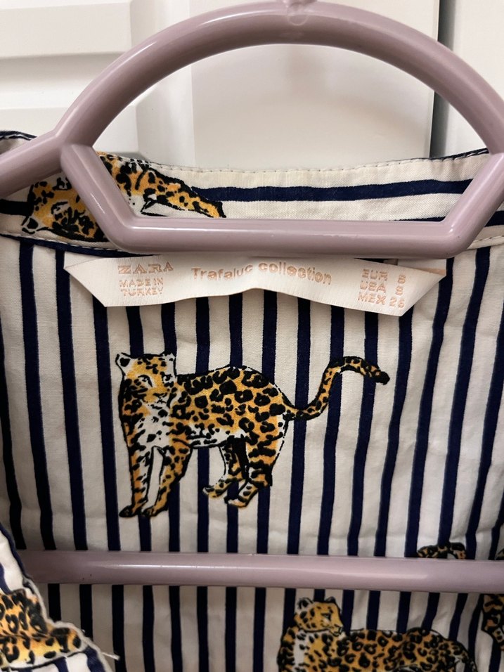 Zebra Desenli Uzun Kollu Gömlek - Görsel 3