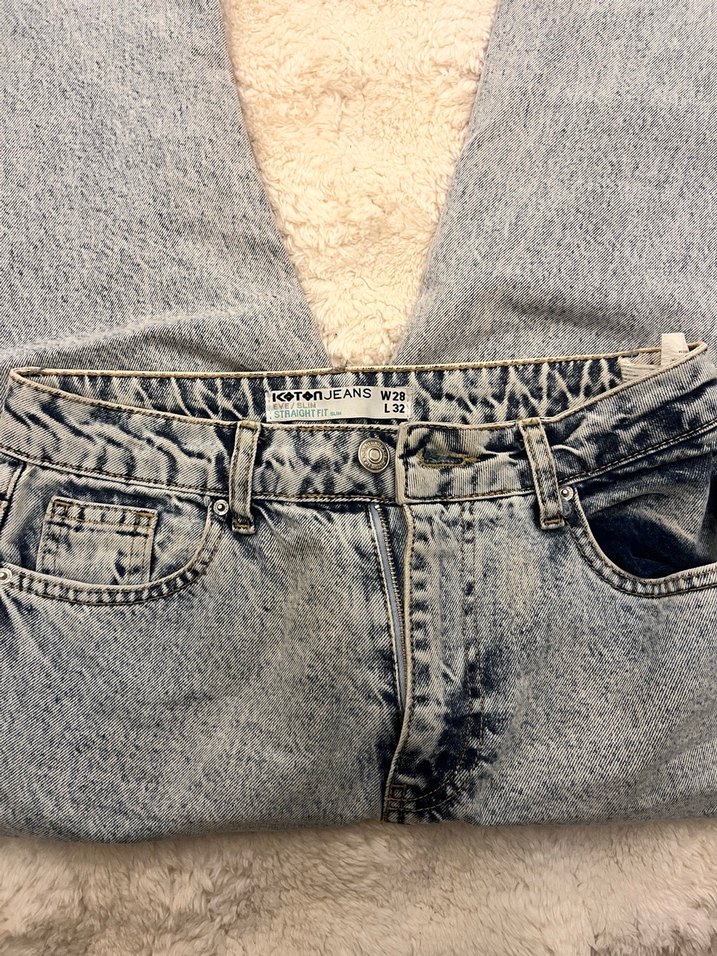 Bol Kesim Midi Kadın Denim Pantolon - Görsel 2