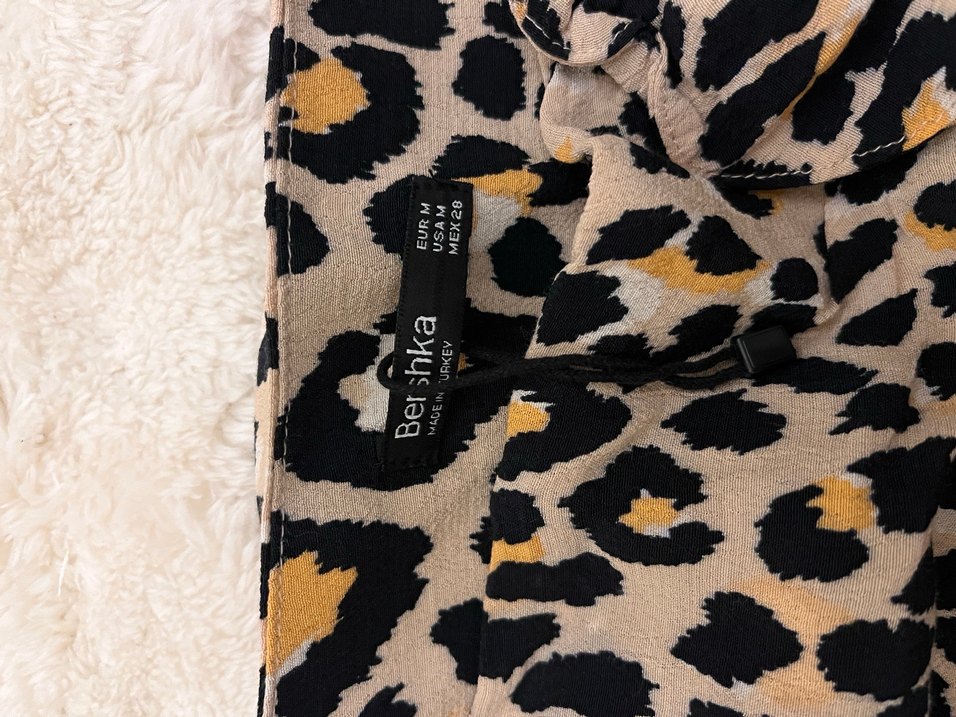 Kahverengi Leopar Desenli Mini Etek - Görsel 3