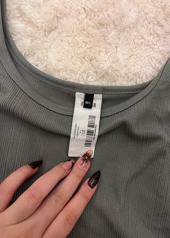 Uzun Kollu Crop Top Kadın - Görsel 2