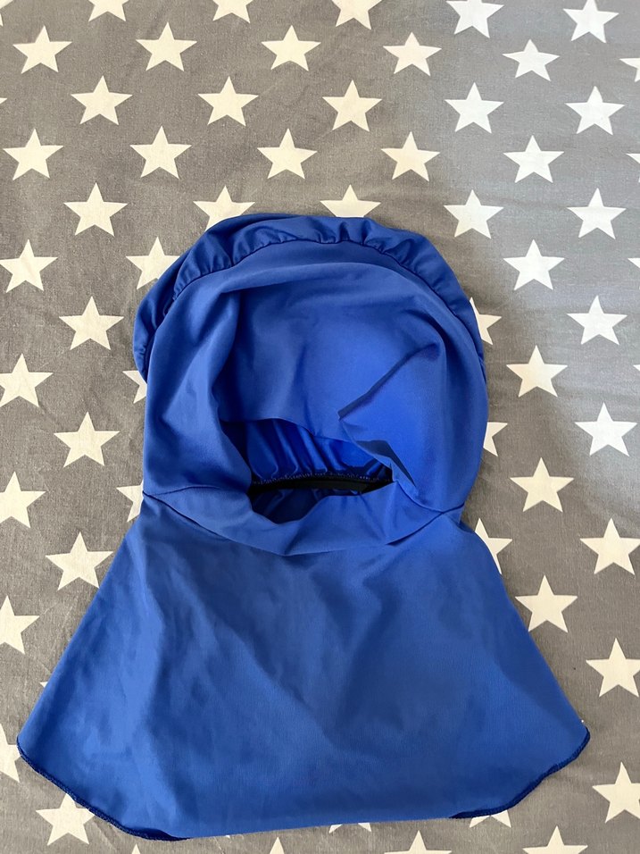 Uzun Kollu Mavi kadın tesettür mayo - Görsel 4