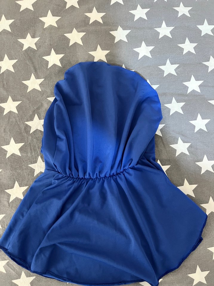 Uzun Kollu Mavi kadın tesettür mayo - Görsel 5