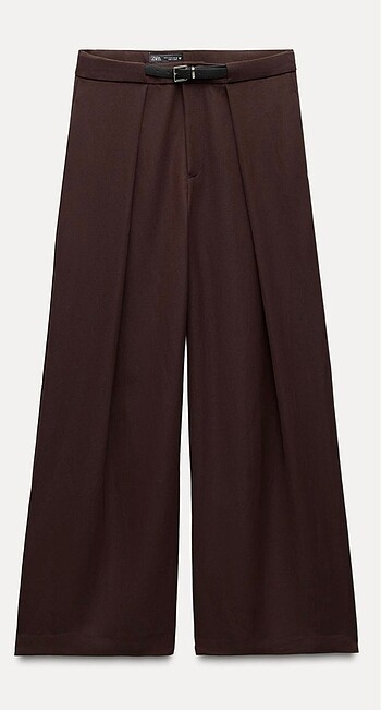 ZARA YENİ SEZON ACI KAHVE PALAZZO PANTALON