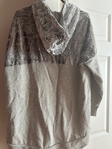 Zara ZARA kadife detaylı kapişonlu sweatshirt