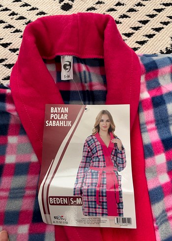 Pembe Renkli Uzun Kadın Sabahlık - Görsel 4