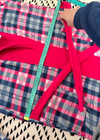 Pembe Renkli Uzun Kadın Sabahlık - Görsel 8