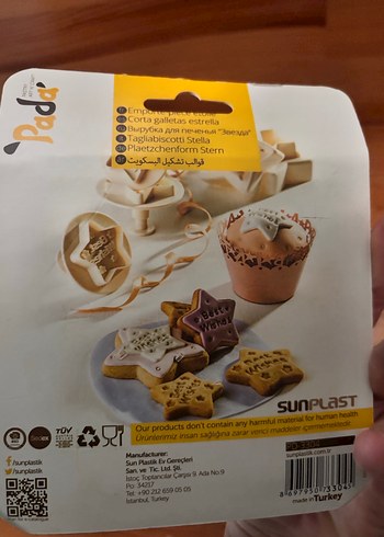 Pastel Sarı Yıldız Kurabiye Kalıpları 3'lü - Görsel 2