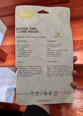 Bager 6 Parça Mavi Kurabiye Kalıbı - Görsel 2