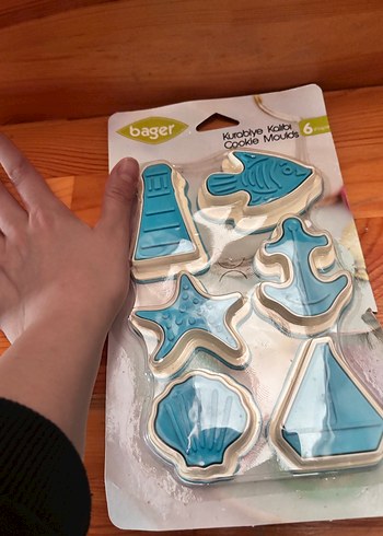 Bager 6 Parça Mavi Kurabiye Kalıbı - Görsel 3