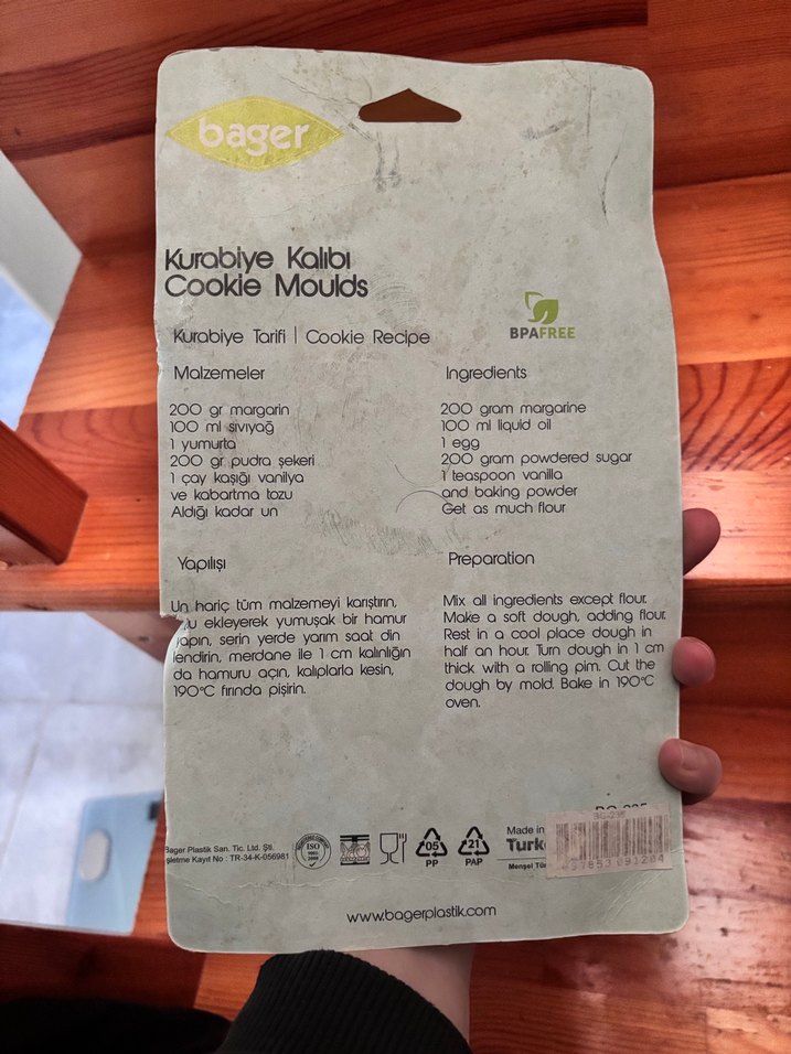 Bager 6 Parça Mavi Kurabiye Kalıbı - Görsel 2