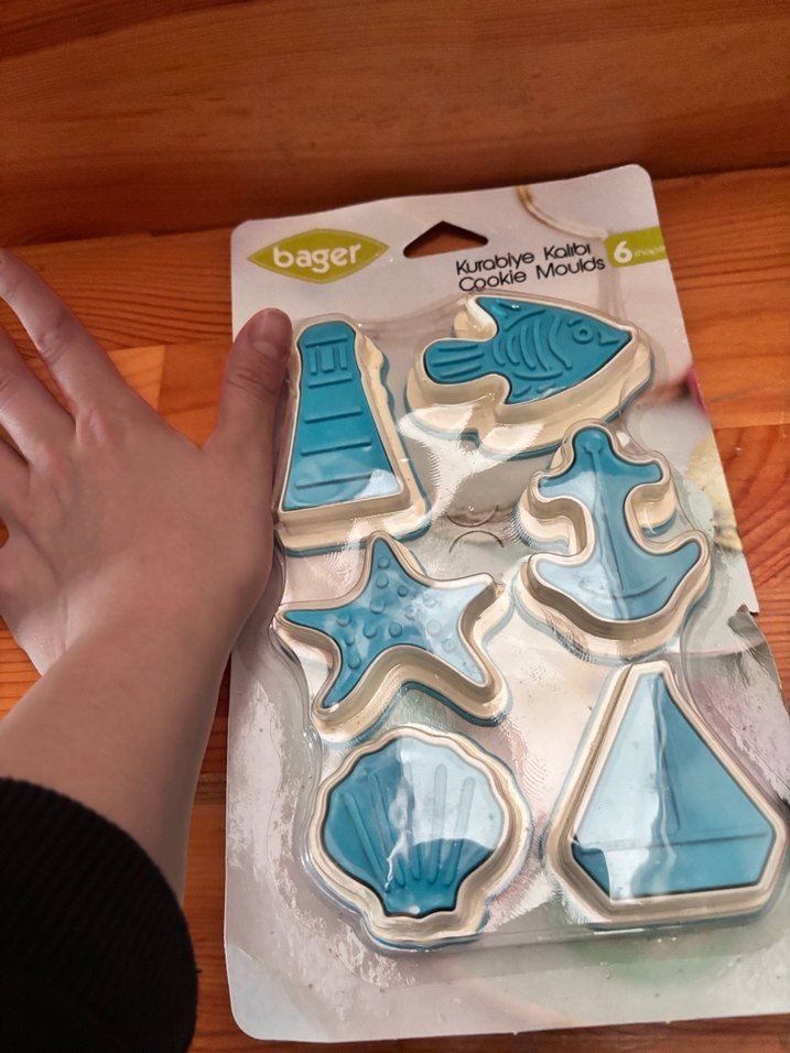 Bager 6 Parça Mavi Kurabiye Kalıbı - Görsel 3