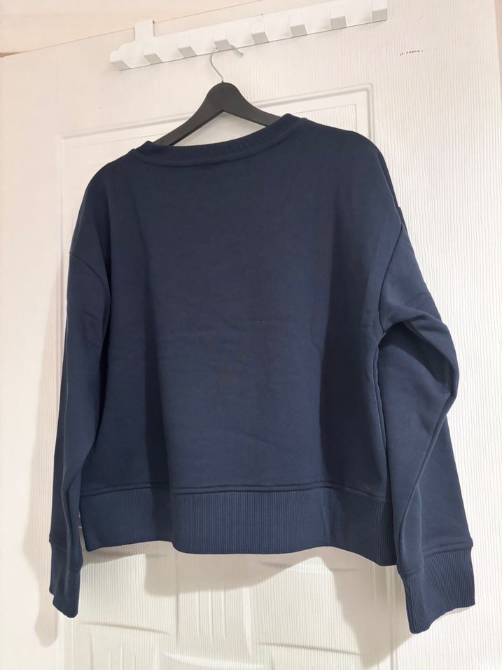 Kadın Lacivert Sweatshirt Uzun Kollu - Görsel 4