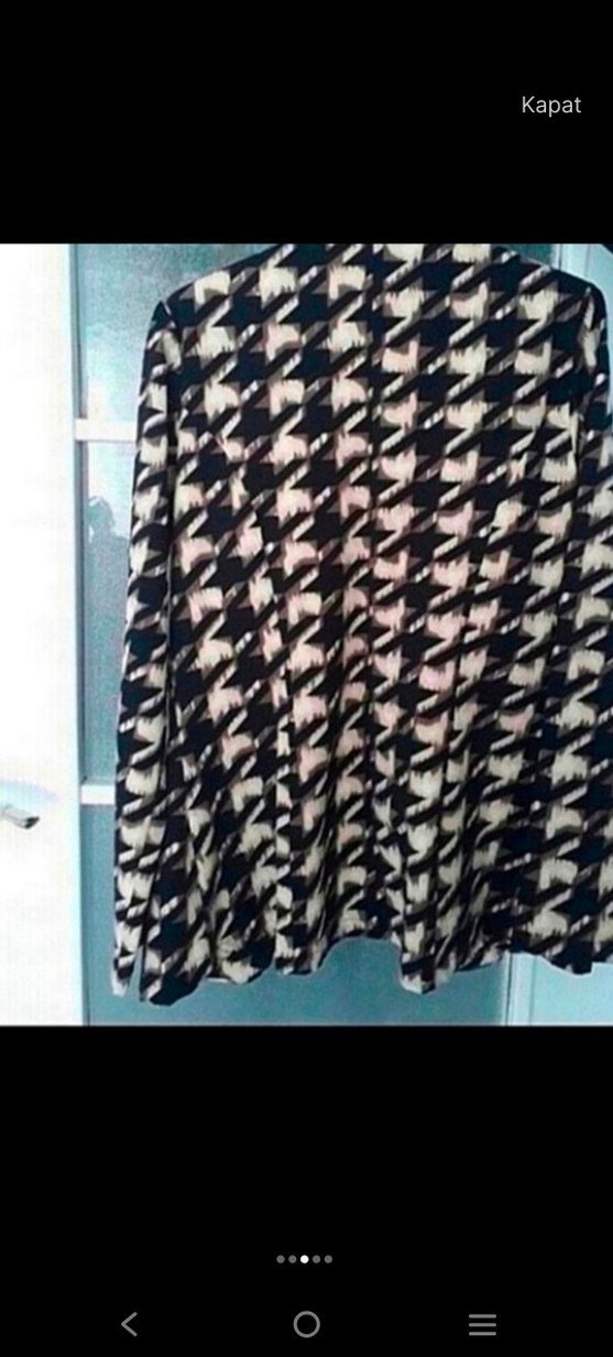 Düğmeli Siyah Kadın Ofis Ceketi - Görsel 4