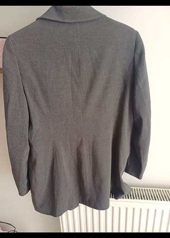 Gri Düğmeli Kadın Blazer Ceket - Görsel 2