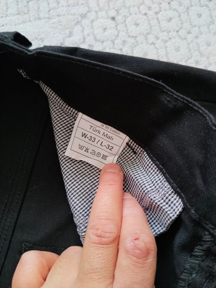 Siyah Erkek Regular Fit Günlük Pantolon - Görsel 4