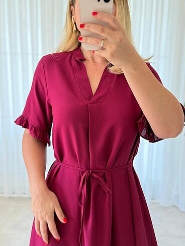 Zara Vişne çürüğü renk elbise
