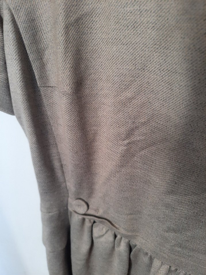 Kahverengi Uzun Kollu Kadın Ceket Elbise Takım - Görsel 5