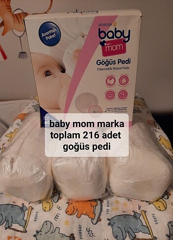 baby mom 216 adet göğüs pedi