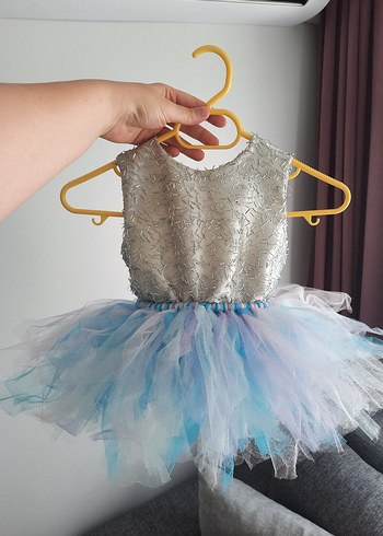 Kız Bebek Tütülü Doğum Günü Elbisesi Abiye - Görsel 5