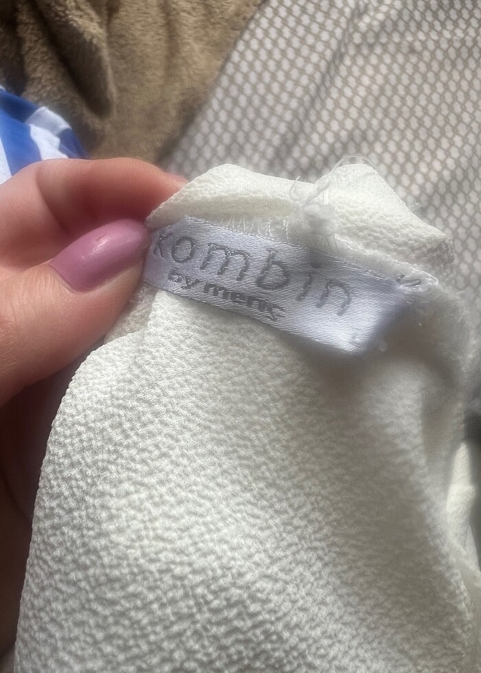 Kırık Beyaz tek omuz bluz - Görsel 2