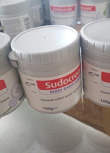 Sudocrem Bebek Bakım Kremi 3 adet 125 gr açılmamış kilitli sifir