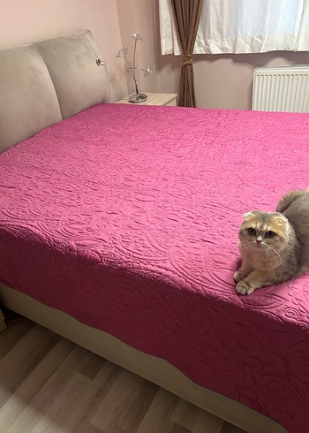 #yatak #örtüsü #çift #taraflı #kullanım #mor #lila #pembe - Görsel 7