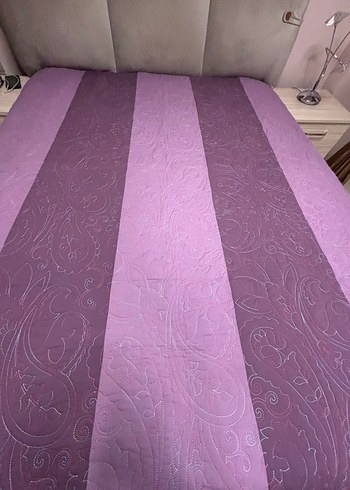 #yatak #örtüsü #çift #taraflı #kullanım #mor #lila #pembe - Görsel 4