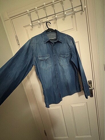 xxl Beden lacivert Renk #mavi #jeans #kadın #kot #gömlek