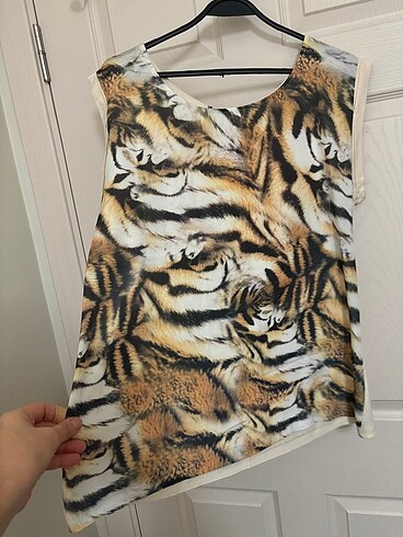 xl Beden #leopar #desen askılı #bluz #adilışık