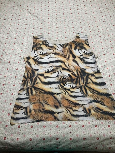 xl Beden ten rengi Renk #leopar #desen askılı #bluz #adilışık